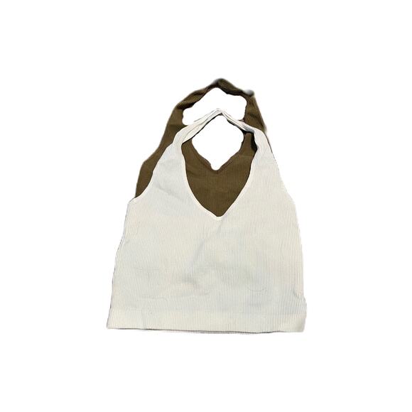 Zenana Halter Tanks S/M Olive and Mint Q-2 - Picture 2 of 3